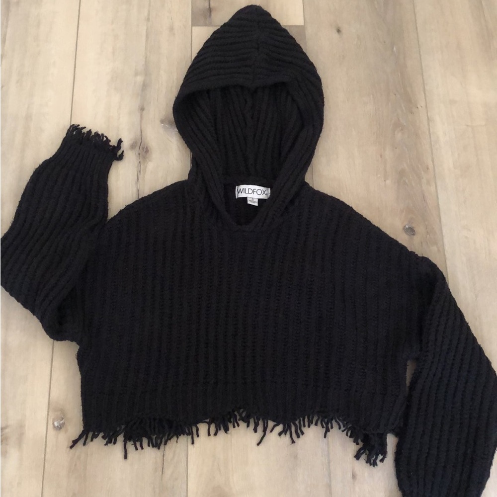 Wild fox cropped hoodie